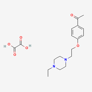 1-[4-[2-(4-Ethylpiperazin-1-yl)ethoxy]phenyl]ethanone;oxalic acid