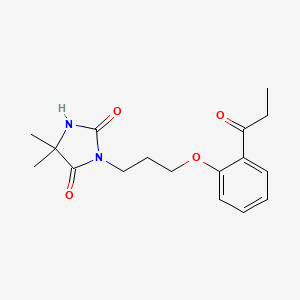 5,5-dimethyl-3-[3-(2-propionylphenoxy)propyl]-2,4-imidazolidinedione