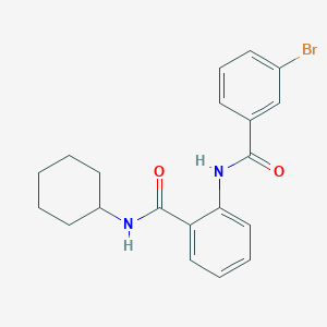 2-[(3-bromobenzoyl)amino]-N-cyclohexylbenzamide