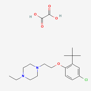 molecular formula C20H31ClN2O5 B4143884 1-[2-(2-tert-butyl-4-chlorophenoxy)ethyl]-4-ethylpiperazine oxalate 