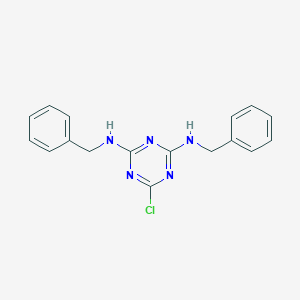 molecular formula C17H16ClN5 B414390 N,N'-Dibenzyl-6-chloro-[1,3,5]triazine-2,4-diamine 