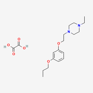 molecular formula C19H30N2O6 B4143901 1-Ethyl-4-[2-(3-propoxyphenoxy)ethyl]piperazine;oxalic acid 