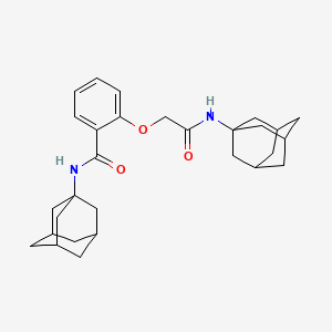 molecular formula C29H38N2O3 B4143904 N-1-adamantyl-2-[2-(1-adamantylamino)-2-oxoethoxy]benzamide 