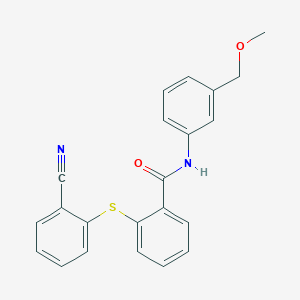 2-[(2-cyanophenyl)thio]-N-[3-(methoxymethyl)phenyl]benzamide