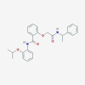 N-(2-isopropoxyphenyl)-2-{2-oxo-2-[(1-phenylethyl)amino]ethoxy}benzamide