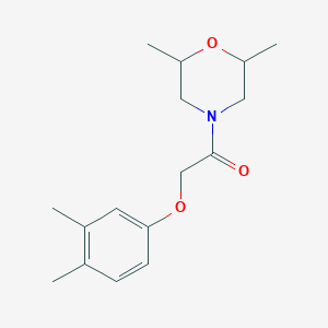 molecular formula C16H23NO3 B4143955 4-[(3,4-dimethylphenoxy)acetyl]-2,6-dimethylmorpholine 