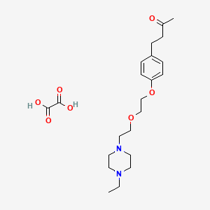 4-[4-[2-[2-(4-Ethylpiperazin-1-yl)ethoxy]ethoxy]phenyl]butan-2-one;oxalic acid