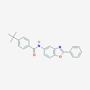 molecular formula C24H22N2O2 B414397 4-tert-butyl-N-(2-phenyl-1,3-benzoxazol-5-yl)benzamide 