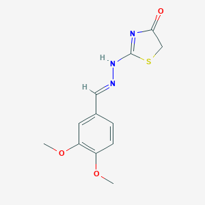 2-[(3,4-Dimethoxybenzylidene)hydrazono] thiazolidin-4-one
