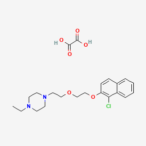 1-[2-[2-(1-Chloronaphthalen-2-yl)oxyethoxy]ethyl]-4-ethylpiperazine;oxalic acid