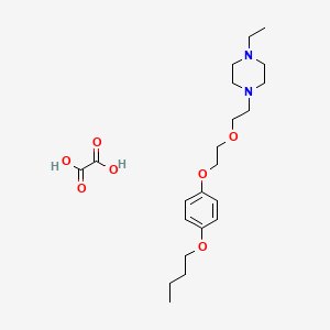 1-[2-[2-(4-Butoxyphenoxy)ethoxy]ethyl]-4-ethylpiperazine;oxalic acid