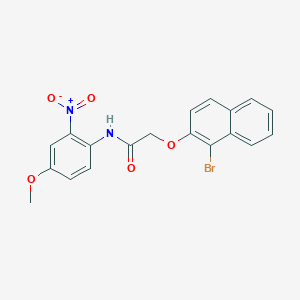 2-[(1-bromo-2-naphthyl)oxy]-N-(4-methoxy-2-nitrophenyl)acetamide