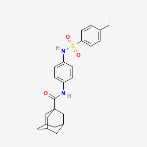 N-[4-[(4-ethylphenyl)sulfonylamino]phenyl]adamantane-1-carboxamide