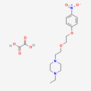 1-Ethyl-4-[2-[2-(4-nitrophenoxy)ethoxy]ethyl]piperazine;oxalic acid