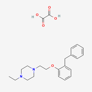 1-[2-(2-Benzylphenoxy)ethyl]-4-ethylpiperazine;oxalic acid