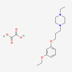 molecular formula C19H30N2O6 B4144041 1-[3-(3-Ethoxyphenoxy)propyl]-4-ethylpiperazine;oxalic acid 