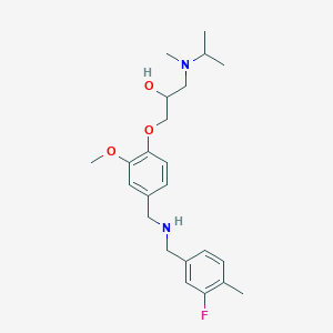 1-(4-{[(3-fluoro-4-methylbenzyl)amino]methyl}-2-methoxyphenoxy)-3-[isopropyl(methyl)amino]-2-propanol