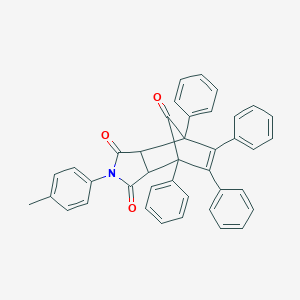 molecular formula C40H29NO3 B414410 2-(4-methylphenyl)-4,5,6,7-tetraphenyl-3a,4,7,7a-tetrahydro-1H-4,7-methanoisoindole-1,3,8(2H)-trione 