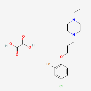 1-[3-(2-bromo-4-chlorophenoxy)propyl]-4-ethylpiperazine oxalate