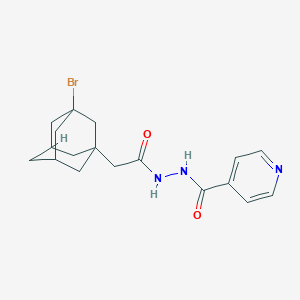 molecular formula C18H22BrN3O2 B414412 2-(3-bromo-1-adamantyl)-N'-isonicotinoylacetohydrazide 