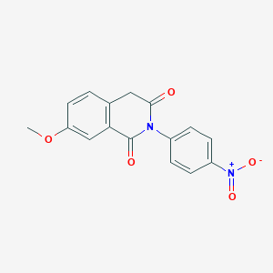 molecular formula C16H12N2O5 B414414 7-methoxy-2-(4-nitrophenyl)-4H-isoquinoline-1,3-dione CAS No. 300696-03-1