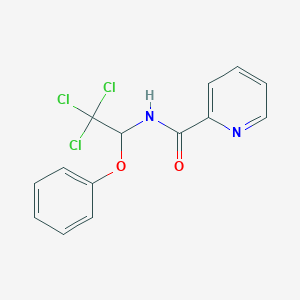 N-(2,2,2-trichloro-1-phenoxyethyl)pyridine-2-carboxamide