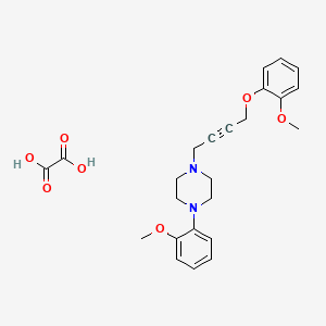 1-[4-(2-Methoxyphenoxy)but-2-ynyl]-4-(2-methoxyphenyl)piperazine;oxalic acid