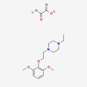 1-[2-(2,6-Dimethoxyphenoxy)ethyl]-4-ethylpiperazine;oxalic acid