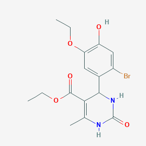 ethyl 4-(2-bromo-5-ethoxy-4-hydroxyphenyl)-6-methyl-2-oxo-1,2,3,4-tetrahydro-5-pyrimidinecarboxylate