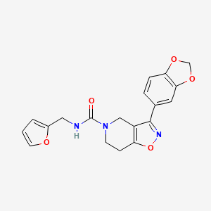 3-(1,3-benzodioxol-5-yl)-N-(2-furylmethyl)-6,7-dihydroisoxazolo[4,5-c]pyridine-5(4H)-carboxamide