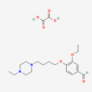 3-Ethoxy-4-[4-(4-ethylpiperazin-1-yl)butoxy]benzaldehyde;oxalic acid