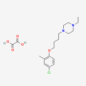 molecular formula C19H29ClN2O5 B4144291 1-[4-(4-Chloro-2-methylphenoxy)butyl]-4-ethylpiperazine;oxalic acid 