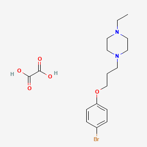 1-[3-(4-Bromophenoxy)propyl]-4-ethylpiperazine;oxalic acid