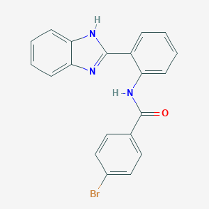 molecular formula C20H14BrN3O B414433 N-[2-(1H-Benzimidazol-2-yl)phenyl]-4-bromobenzamide CAS No. 391218-46-5