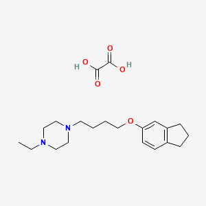 1-[4-(2,3-dihydro-1H-inden-5-yloxy)butyl]-4-ethylpiperazine;oxalic acid