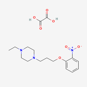 1-Ethyl-4-[3-(2-nitrophenoxy)propyl]piperazine;oxalic acid