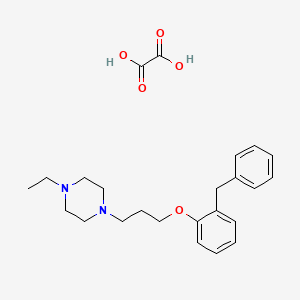 1-[3-(2-Benzylphenoxy)propyl]-4-ethylpiperazine;oxalic acid