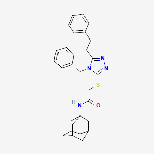 N-1-adamantyl-2-{[4-benzyl-5-(2-phenylethyl)-4H-1,2,4-triazol-3-yl]thio}acetamide