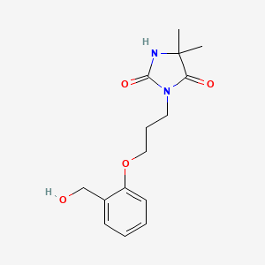 3-[3-[2-(Hydroxymethyl)phenoxy]propyl]-5,5-dimethylimidazolidine-2,4-dione