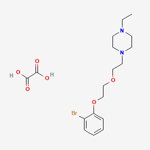 1-[2-[2-(2-Bromophenoxy)ethoxy]ethyl]-4-ethylpiperazine;oxalic acid