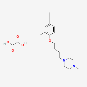 1-[4-(4-Tert-butyl-2-methylphenoxy)butyl]-4-ethylpiperazine;oxalic acid