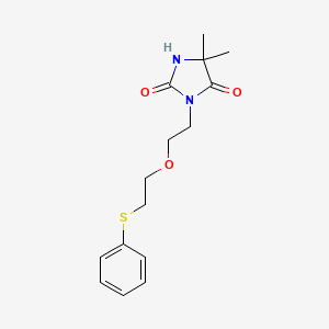 5,5-dimethyl-3-{2-[2-(phenylthio)ethoxy]ethyl}-2,4-imidazolidinedione