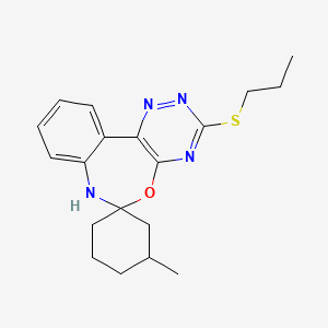 3'-methyl-3-propylsulfanylspiro[7H-[1,2,4]triazino[5,6-d][3,1]benzoxazepine-6,1'-cyclohexane]