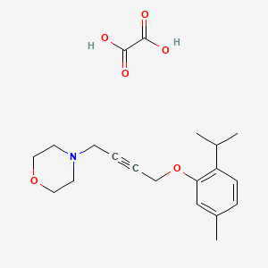 molecular formula C20H27NO6 B4144405 4-[4-(2-isopropyl-5-methylphenoxy)-2-butyn-1-yl]morpholine oxalate 