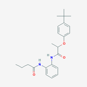 N-(2-{[2-(4-tert-butylphenoxy)propanoyl]amino}phenyl)butanamide