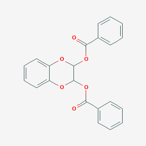 molecular formula C22H16O6 B414443 3-(Benzoyloxy)-2,3-dihydro-1,4-benzodioxin-2-yl benzoate 