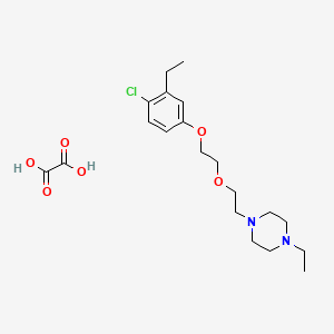 molecular formula C20H31ClN2O6 B4144433 1-[2-[2-(4-Chloro-3-ethylphenoxy)ethoxy]ethyl]-4-ethylpiperazine;oxalic acid 