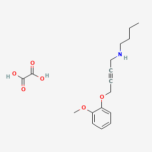 N-butyl-4-(2-methoxyphenoxy)but-2-yn-1-amine;oxalic acid