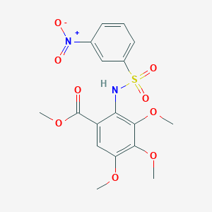 methyl 3,4,5-trimethoxy-2-{[(3-nitrophenyl)sulfonyl]amino}benzoate