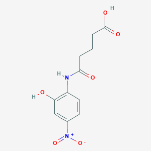 5-[(2-hydroxy-4-nitrophenyl)amino]-5-oxopentanoic acid